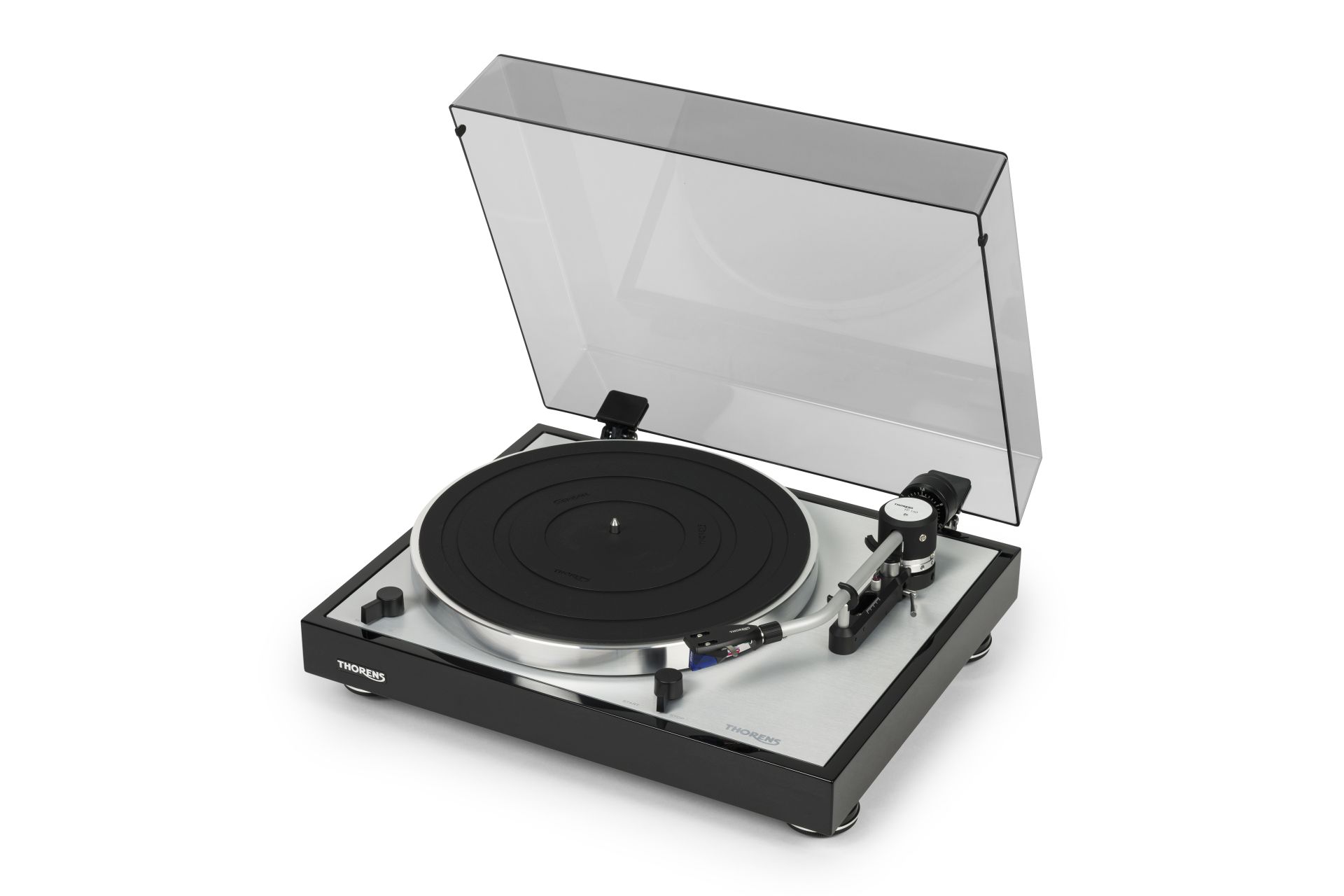 Thorens TD 403 DD   Puristischer direkt angetriebener Plattenspieler mit Ortofon 2M Blue Tonabnehmer
